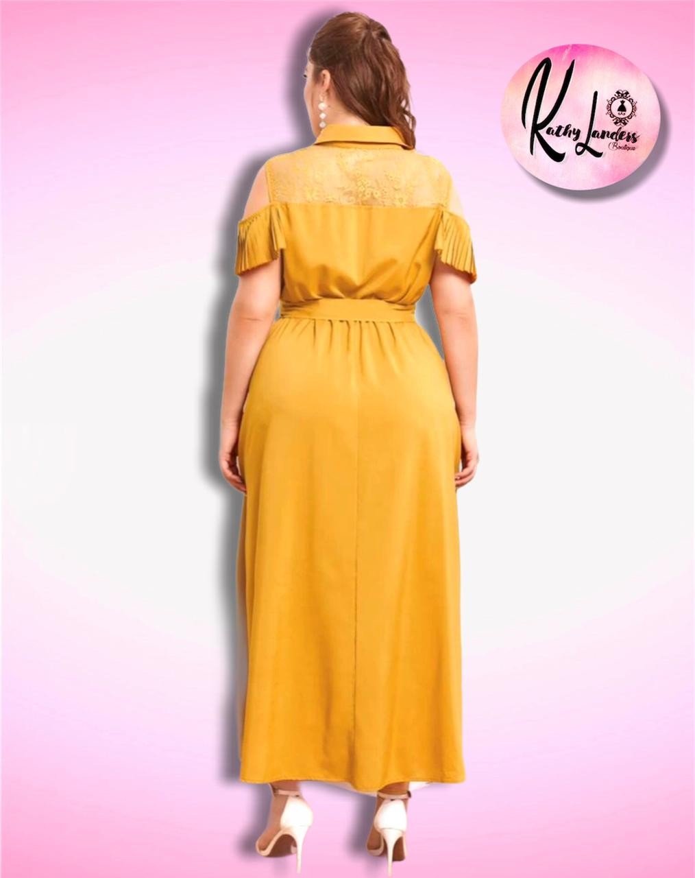 MAXIVESTIDO  MOSTAZA