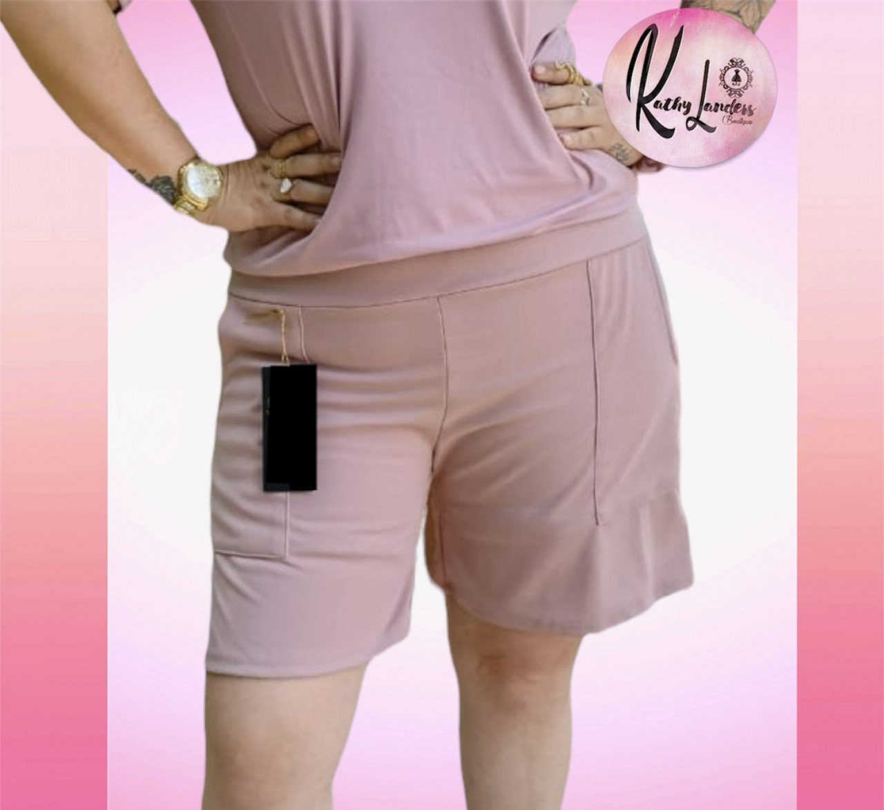 SHORT CASUAL ROSA PALO