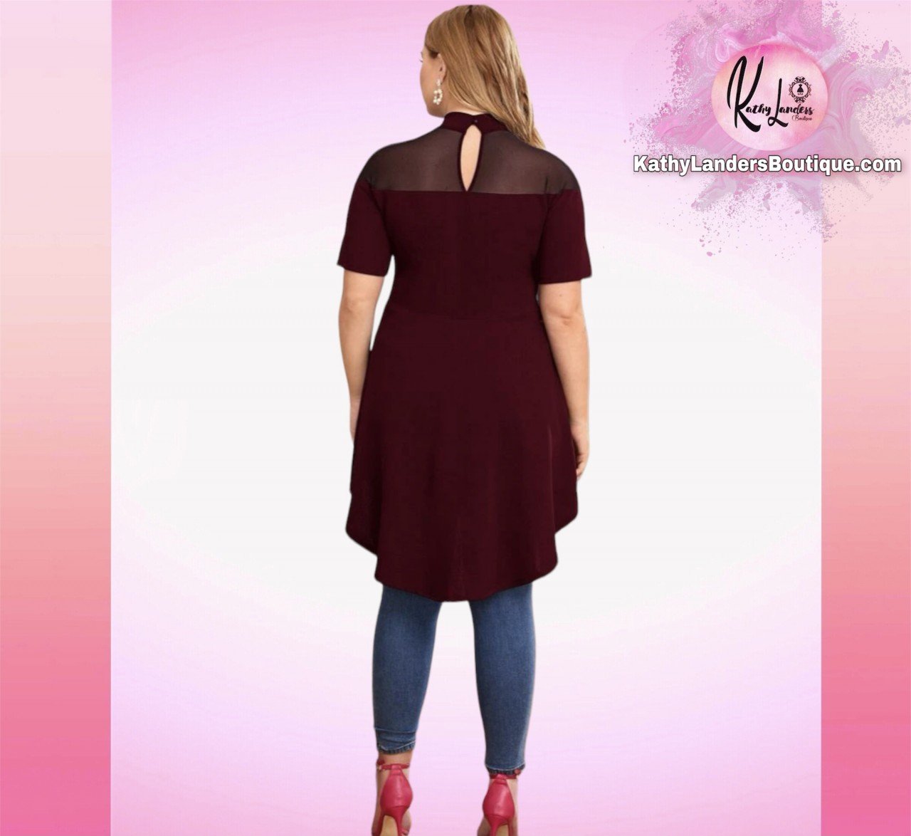 BLUSA VINO COLA DE PATO