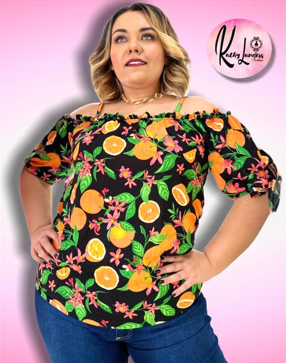 BLUSA OFF SHOULDER NARANJAS