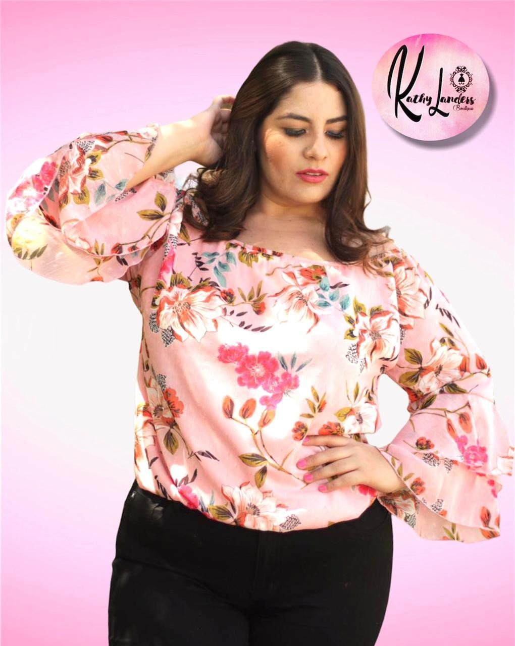 BLUSA VINTAGE ROSA
