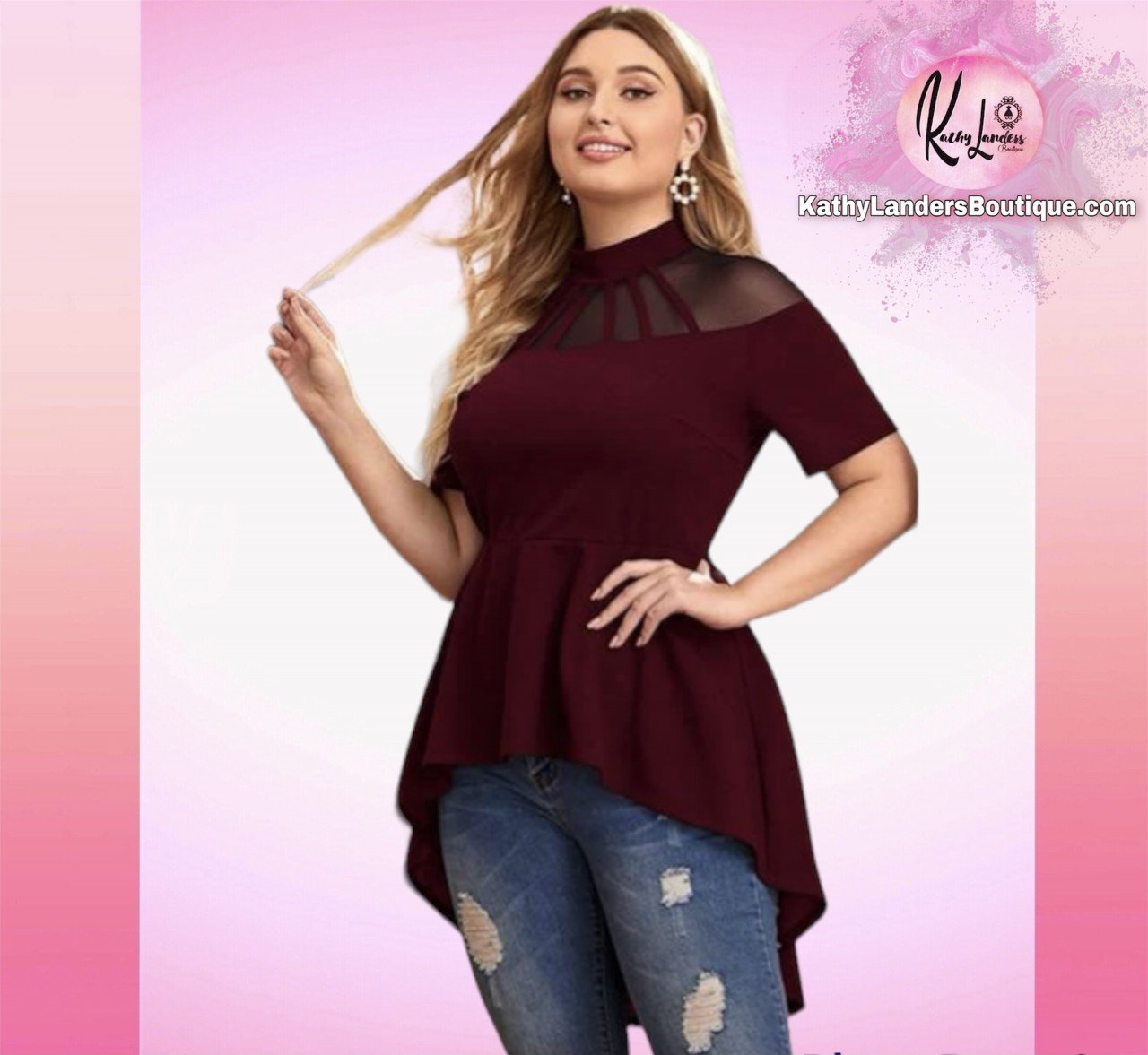 BLUSA VINO COLA DE PATO