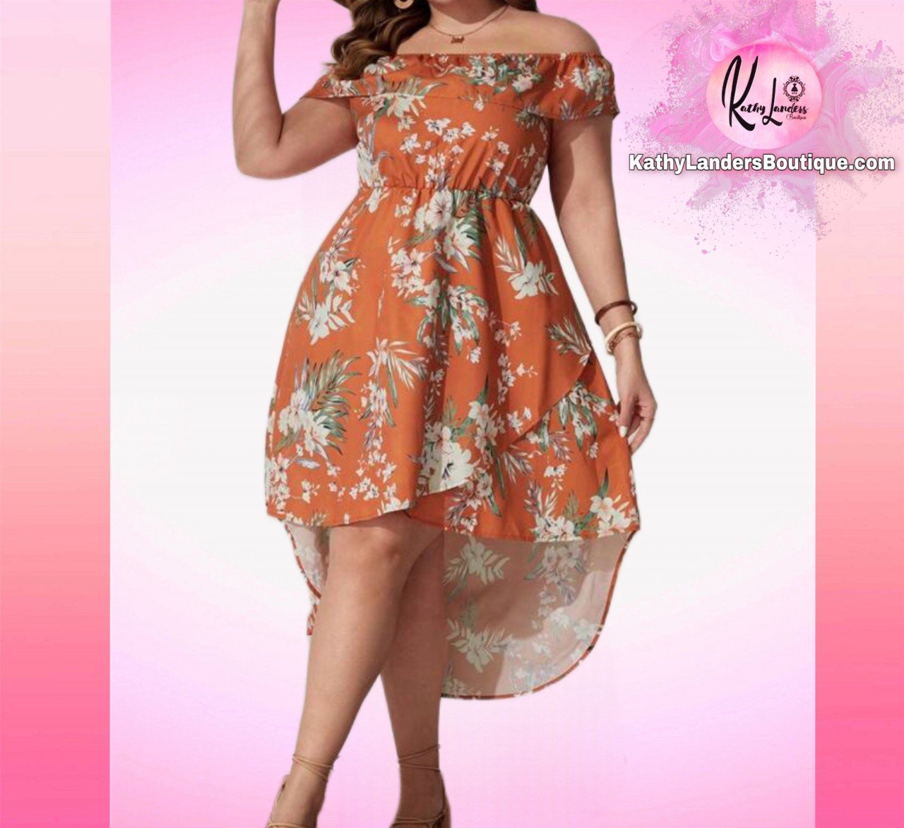 VESTIDO ASIMETRICO NARANJA