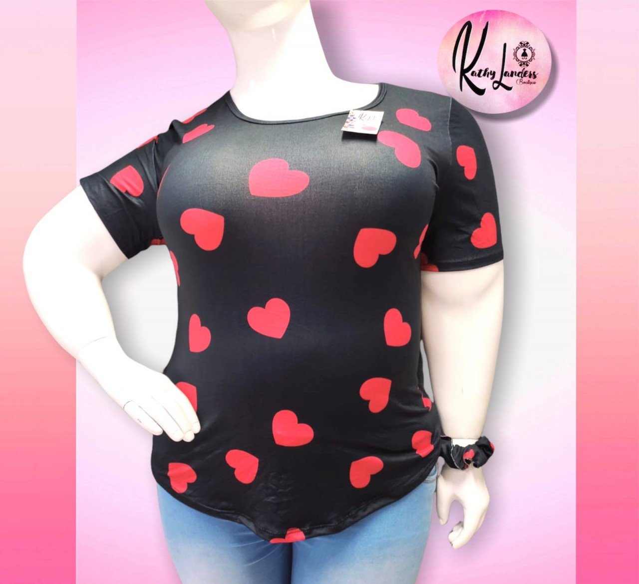 BLUSA BRUSH CORAZONES
