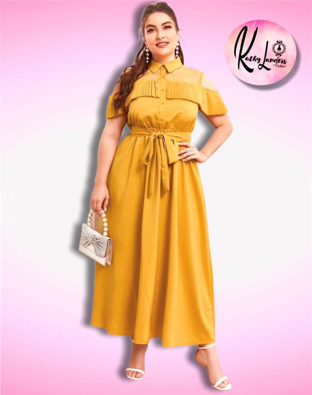 MAXIVESTIDO  MOSTAZA