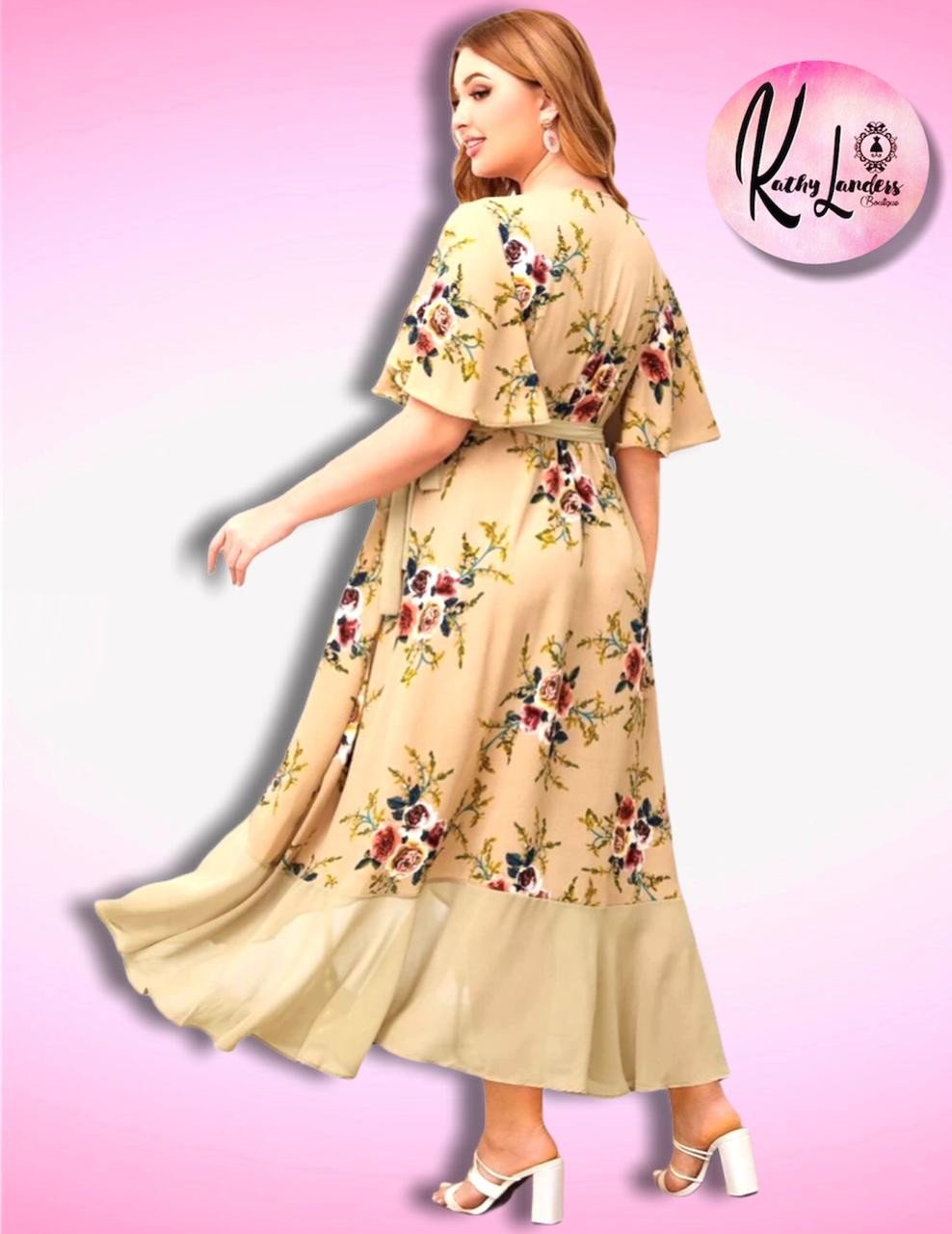 MAXIVESTIDO ASIMETRICO NUDE