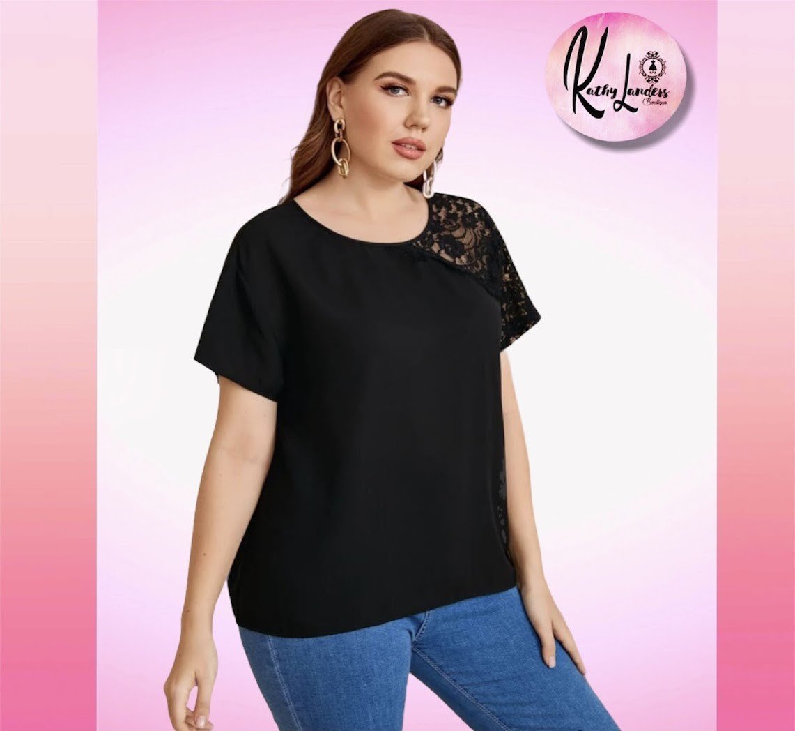 BLUSON  NEGRO CON CROCHET